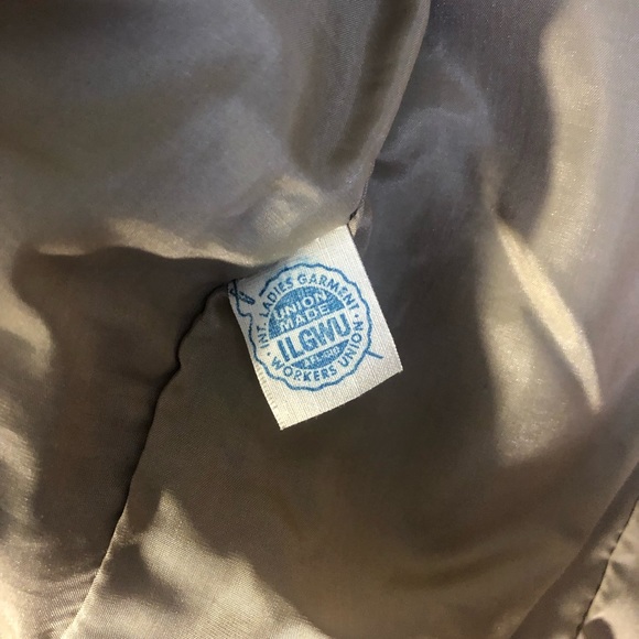 GUC Vintage Jack Feit camel wool 3/4 sleeve blazer size small - Picture 4 of 7